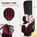 UNIHIMAL 15-Way Golf Cart Bag with Rain Cover