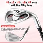 Tangkula Women’s Right-Hand Golf Club Set - 9/10 Pieces