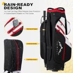 UNIHIMAL 15-Way Golf Cart Bag with Rain Cover