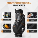 UNIHIMAL Lightweight Golf Stand Bag with 14 Dividers