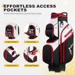 UNIHIMAL 15-Way Golf Cart Bag with Rain Cover