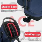 LOVACE Lightweight 14-Way Golf Stand Bag - Blue