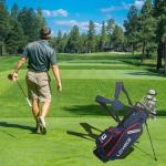 LOVACE Lightweight 14-Way Golf Stand Bag - Blue
