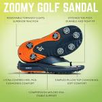 ZORIZ Zoomy Unisex Golf Sandals with Cleats
