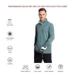 Men's Quarter Zip Golf Pullover Sweatshirt