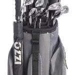 Izzo Ultra-Lite Cart Golf Bag - Gray/Lime