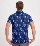 Tipsy Elves Men's Blue Sasquatch Golf Polo