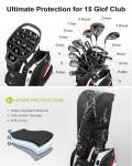 Vancropak Golf Cart Bag with USB Charging & Cooler