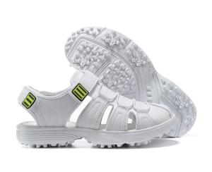 Men&#039;s White Golf Sandals with Spikes
