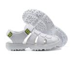 Men's White Golf Sandals with Spikes