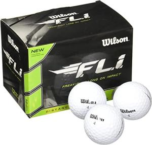 WILSON Staff F.L.I. White Golf Balls - 12 Pack