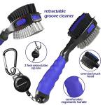 2 Pack Golf Club Brushes with Retractable Zipline