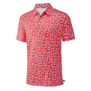 Men's Patriotic USA Flag Golf Polo Shirt