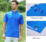 Alex Vando Men's Quick-Dry Golf Polo Shirt