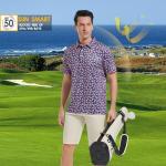 Men's Patriotic USA Flag Golf Polo Shirt