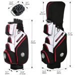 Shopsource 14-Way Golf Cart Bag with Padded Strap