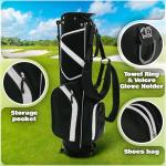 Ultra-Lite Portable Golf Stand Bag with Rain Hood