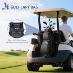 Lightweight 15-Way Organizer Golf Cart Bag with Cooler