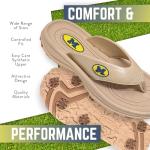 Michigan Collegiate Series Golf Sandal in Tan
