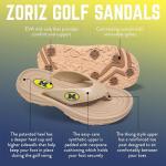 Michigan Collegiate Series Golf Sandal in Tan