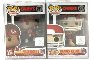 Chiefs Mahomes & Kelce Funko Pop! Set