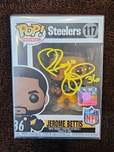Jerome Bettis Steelers Signed Funko Pop #117