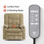 MCombo Large Dual Motor Lift Recliner with Massage