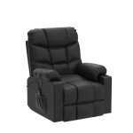 Massage & Heat Power Lift Recliner Chair - Black