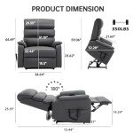 EZZUP Electric Lift Chair with Heat & Massage