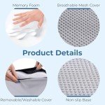 5 Stars United Memory Foam Seat Cushion for Pain Relief