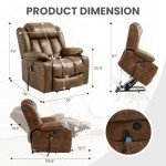 COOSLEEP Power Lift Recliner Chair with Massage and Heat
