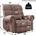 CANMOV Large Massage Lift Recliner Chair for Seniors