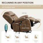 COOSLEEP Power Lift Recliner Chair with Massage and Heat