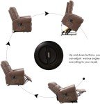 CANMOV Large Massage Lift Recliner Chair for Seniors
