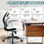 Ergonomic White Lift Chair for Small Spaces