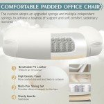 Ergonomic White Lift Chair for Small Spaces