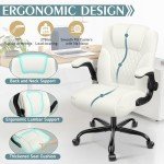 Ergonomic White Lift Chair for Small Spaces