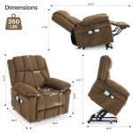 Electric Power Lift Chair with Massage & Heat