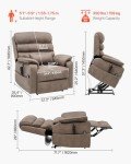 Dual Motor Power Lift Recliner with Heat & Massage