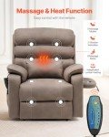 Dual Motor Power Lift Recliner with Heat & Massage