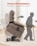 Dual Motor Power Lift Recliner with Heat & Massage