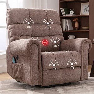 Large Power Lift Recliner with Massage and Heat