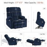 MCombo Oversized Dual Motor Lift Recliner with Heat