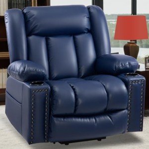 Kiertl Power Lift Recliner Chair with Massage - Blue