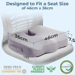 5 Stars United Memory Foam Seat Cushion for Pain Relief