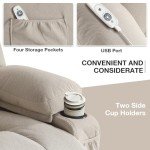 BOSMILLER Electric Lift Recliner Chair with Massage