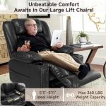 Large Power Lift Chair with Massage & Heat