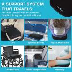 Xtreme Comforts Padded Foam Seat Cushion with Handle