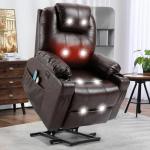 MEETWARM Heated Power Lift Chair with Massage Functions