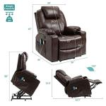 MEETWARM Heated Power Lift Chair with Massage Functions
